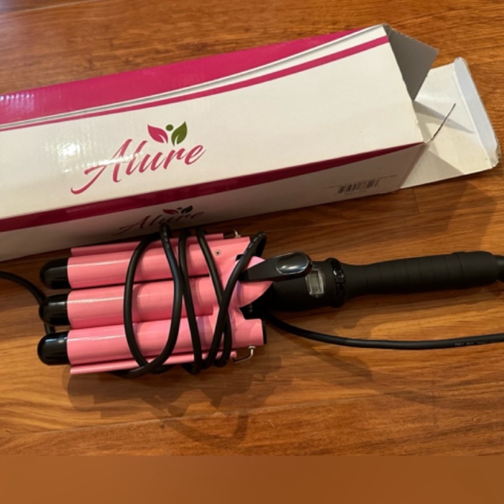 New! Alure hair iron three barrel curling iron, 3 barrel